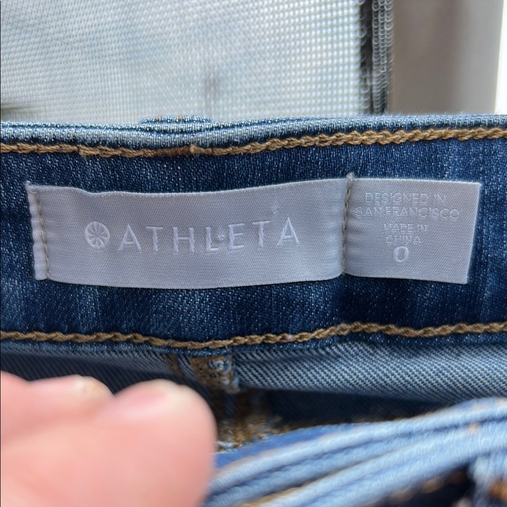 Athleta Blue Skinny Jeans with Stretch - Picture 5 of 7